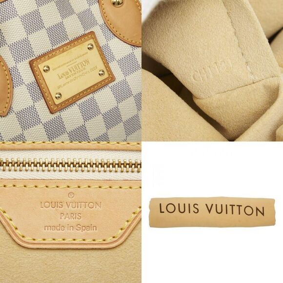 Louis Vuitton Damier Azure Hampstead PM N51207 White PVC Leather Women's Louis - Picture 10 of 10